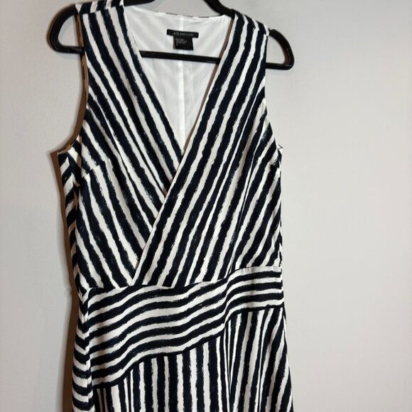 Armani Exchange Women's Wrap Stripe Printed Maxi Woven Dress - Picture 3 of 6